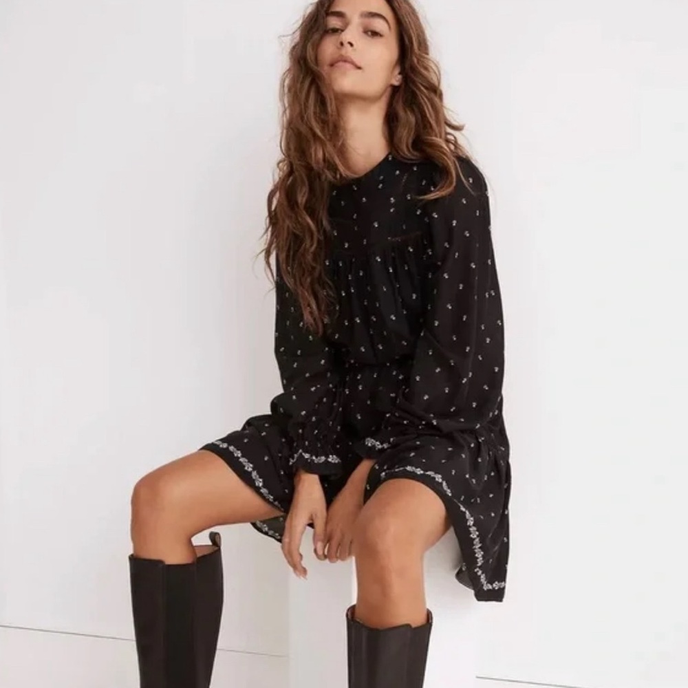 NWT Madewell Mockneck Mini Dress
